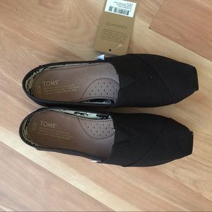 Classic Toms - black - size 10